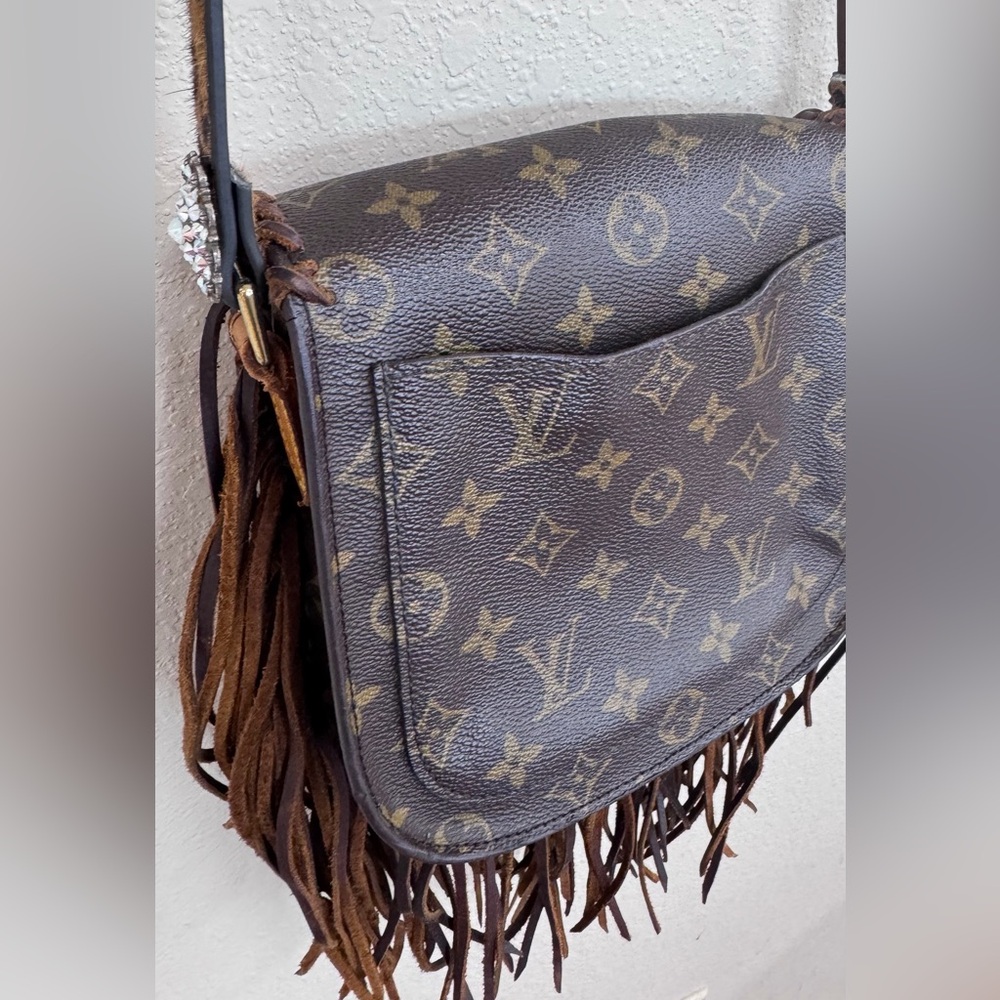 Authentic Louis Vuitton St Cloud Crossbody upcycled bag - Picture 11 of 16